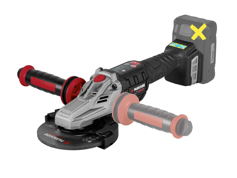 PARKSIDE PERFORMANCE® Meuleuse d'angle sans fil à tête plate PPWSFA 20-Li A2. 20 V