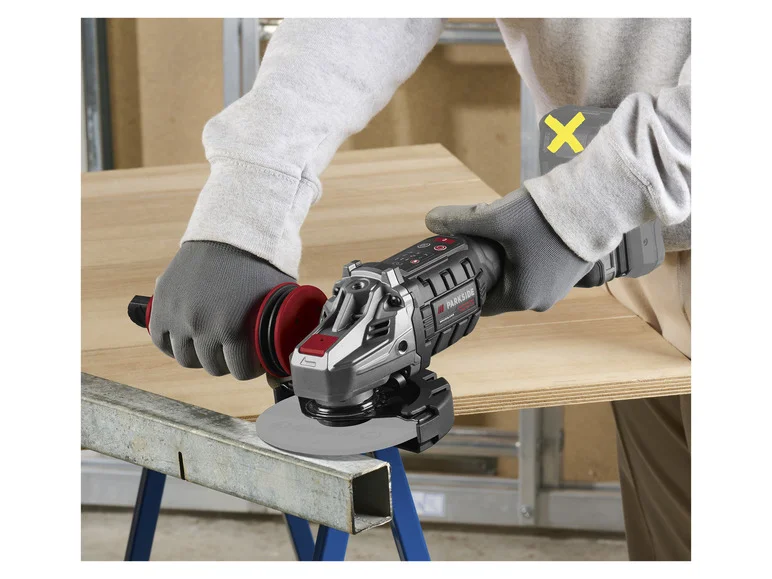 PARKSIDE PERFORMANCE® Meuleuse d'angle sans fil PWSAP 20-Li E6. 20 V