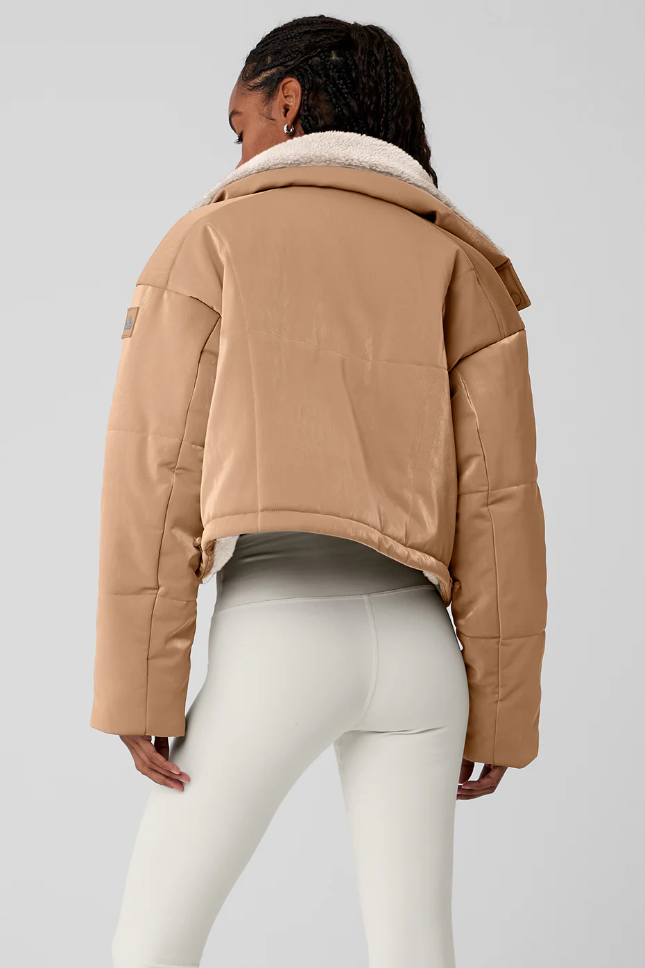 Orion Cropped Puffer - Toasted Almond
