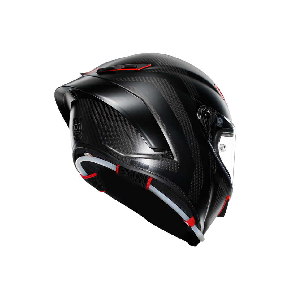PISTA GP RR INTREPIDO MATT CARBON/BLK/RED - MOTORBIKE FULL FACE HELMET E2206 DOT