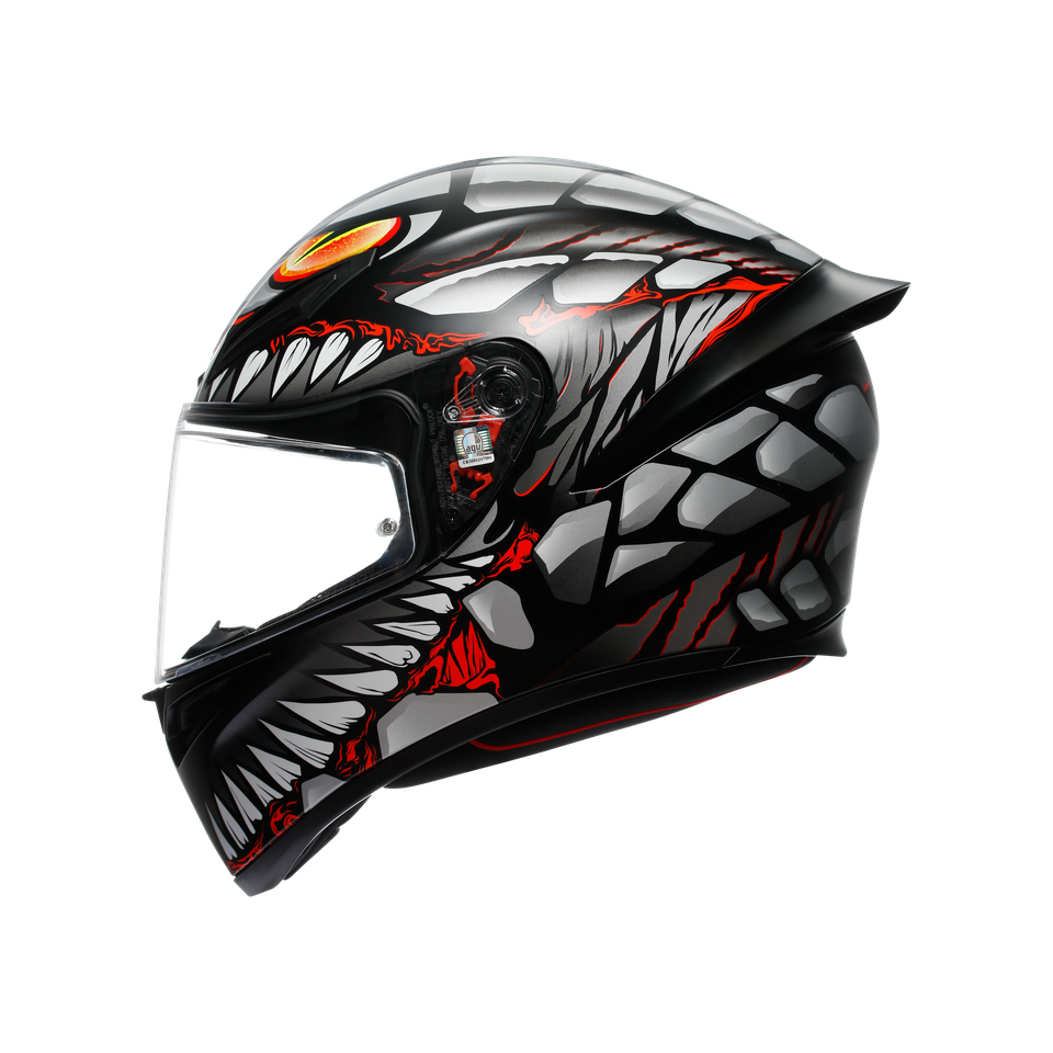 K1 S E2206 - LYZARD MATT BLACK/GREY/RED
