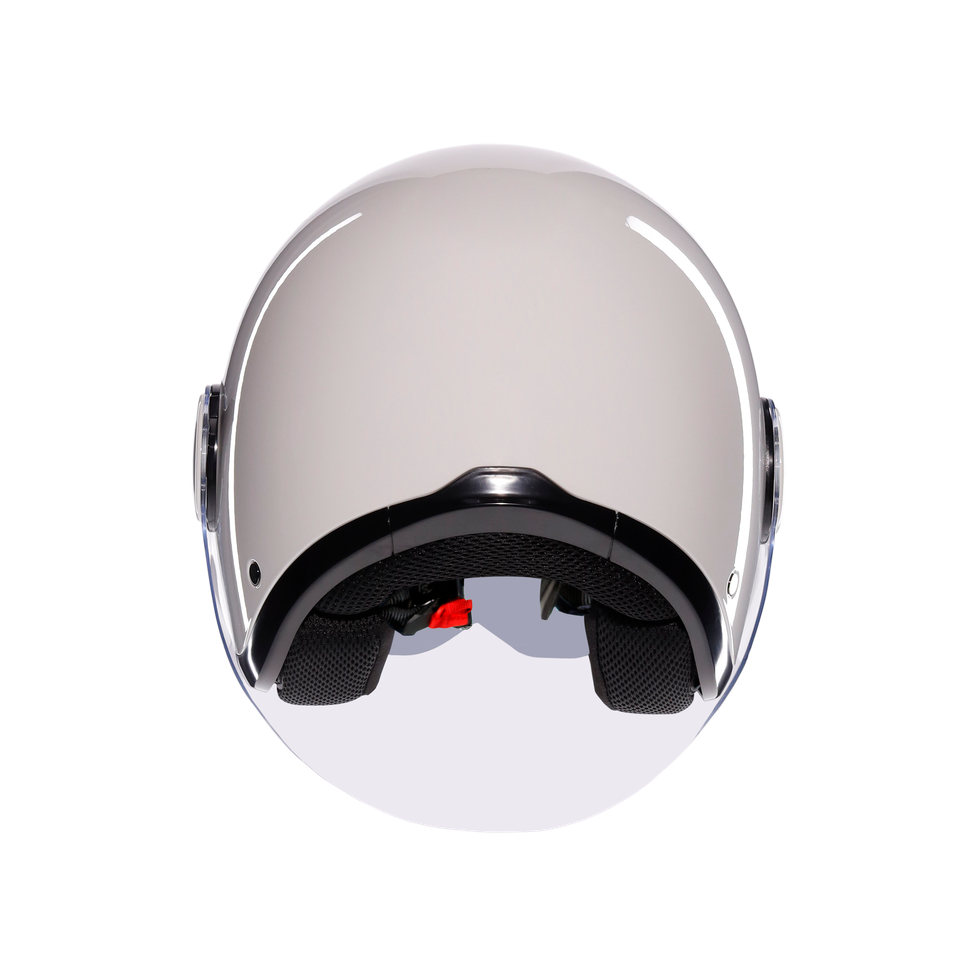 ETERES MONO MATERIA WHITE - MOTORBIKE OPEN FACE HELMET E2206