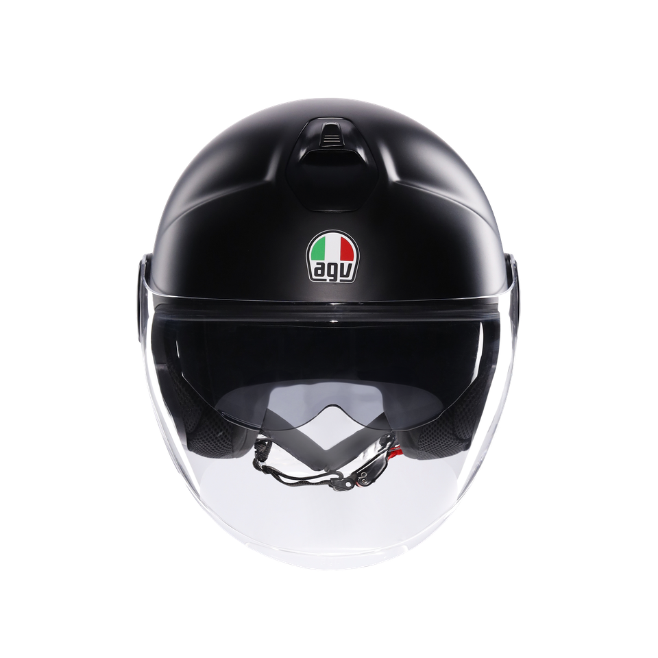 ETERES MONO MATT BLACK - MOTORBIKE OPEN FACE HELMET E2206
