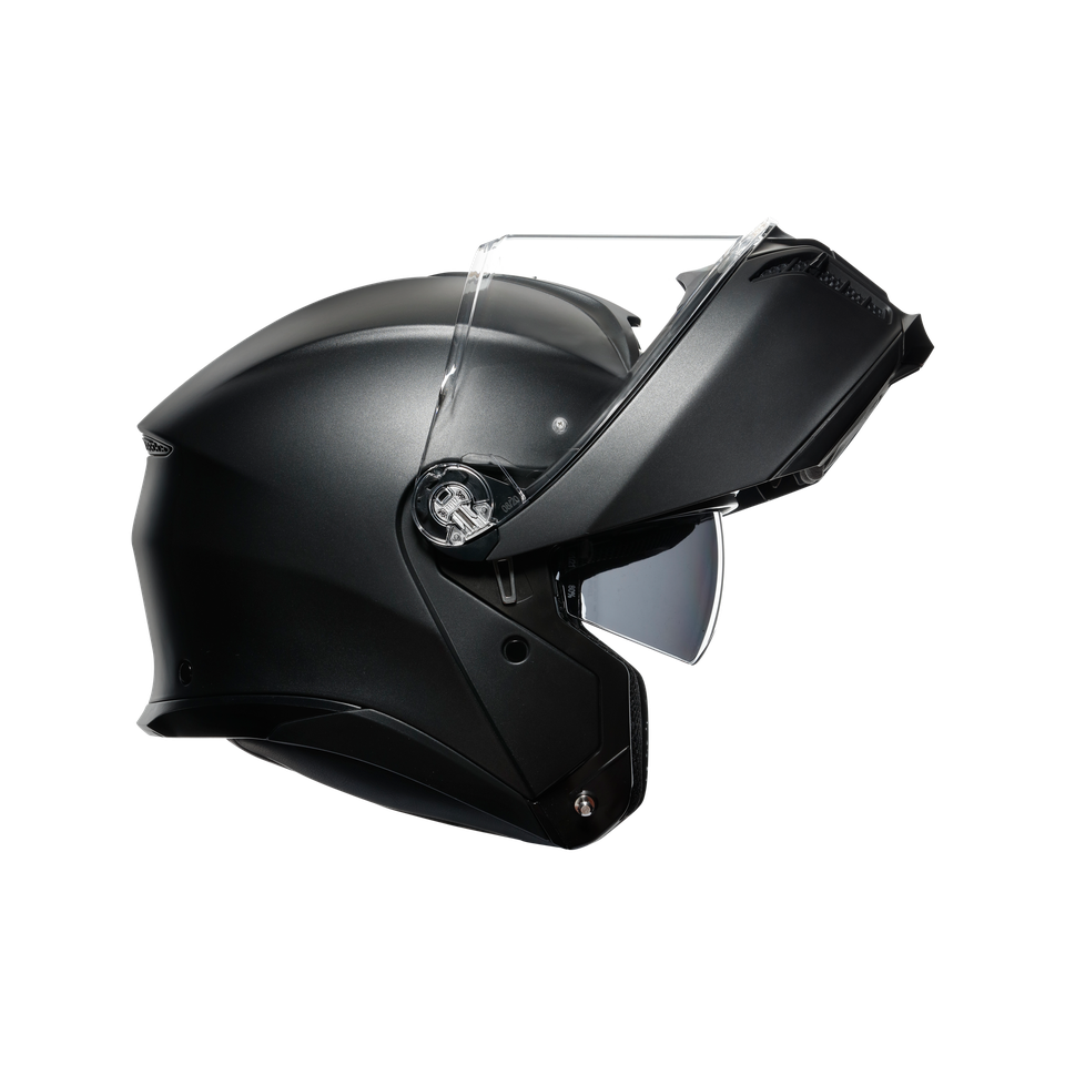 TOURMODULAR MATT BLACK - MOTORBIKE FLIP UP HELMET E2206