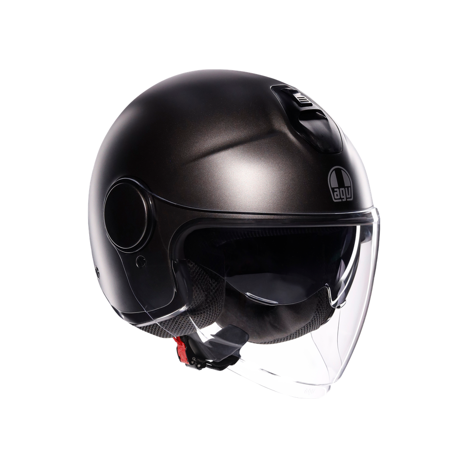 ETERES MONO MATT ASFALTO GREY - MOTORBIKE OPEN FACE HELMET E2206