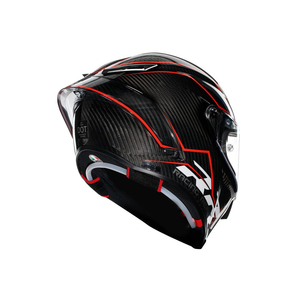PISTA GP RR PERFORMANTE CARBON/RED - MOTORBIKE FULL FACE HELMET E2206 DOT