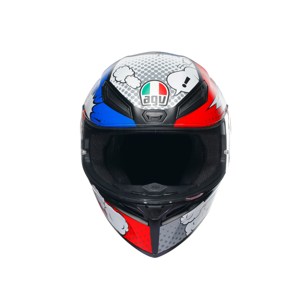 K1 S BANG MATT ITALY/BLUE - MOTORBIKE FULL FACE HELMET E2206