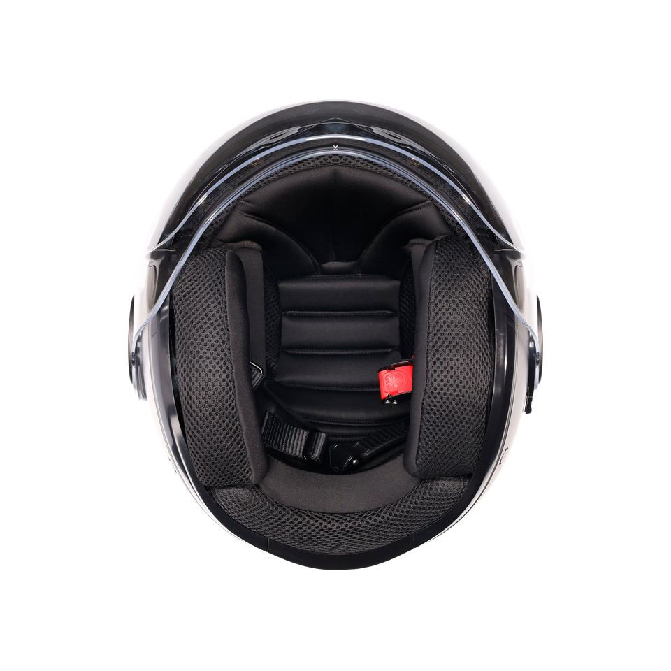 ETERES MONO MATT ASFALTO GREY - MOTORBIKE OPEN FACE HELMET E2206