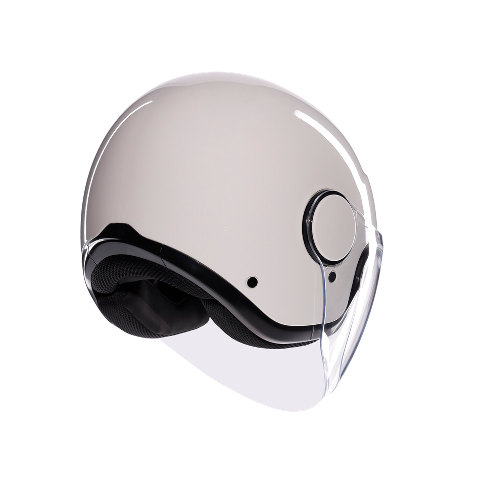 ETERES MONO MATERIA WHITE - MOTORBIKE OPEN FACE HELMET E2206