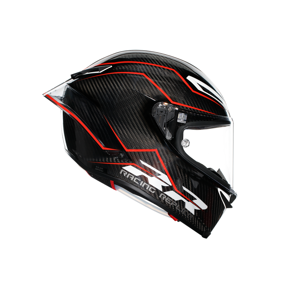 PISTA GP RR PERFORMANTE CARBON/RED - MOTORBIKE FULL FACE HELMET E2206 DOT