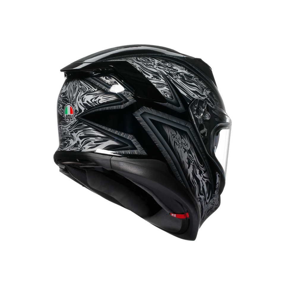 K7 AGV E2206 MPLK - DAMASCUS BLACK/SILVER