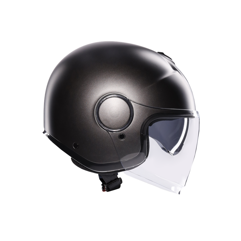 ETERES MONO MATT ASFALTO GREY - MOTORBIKE OPEN FACE HELMET E2206