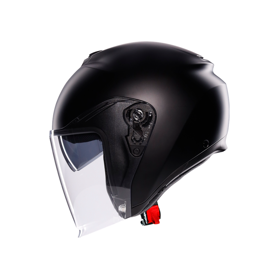 IRIDES MONO MATT BLACK - MOTORBIKE OPEN FACE HELMET E2206