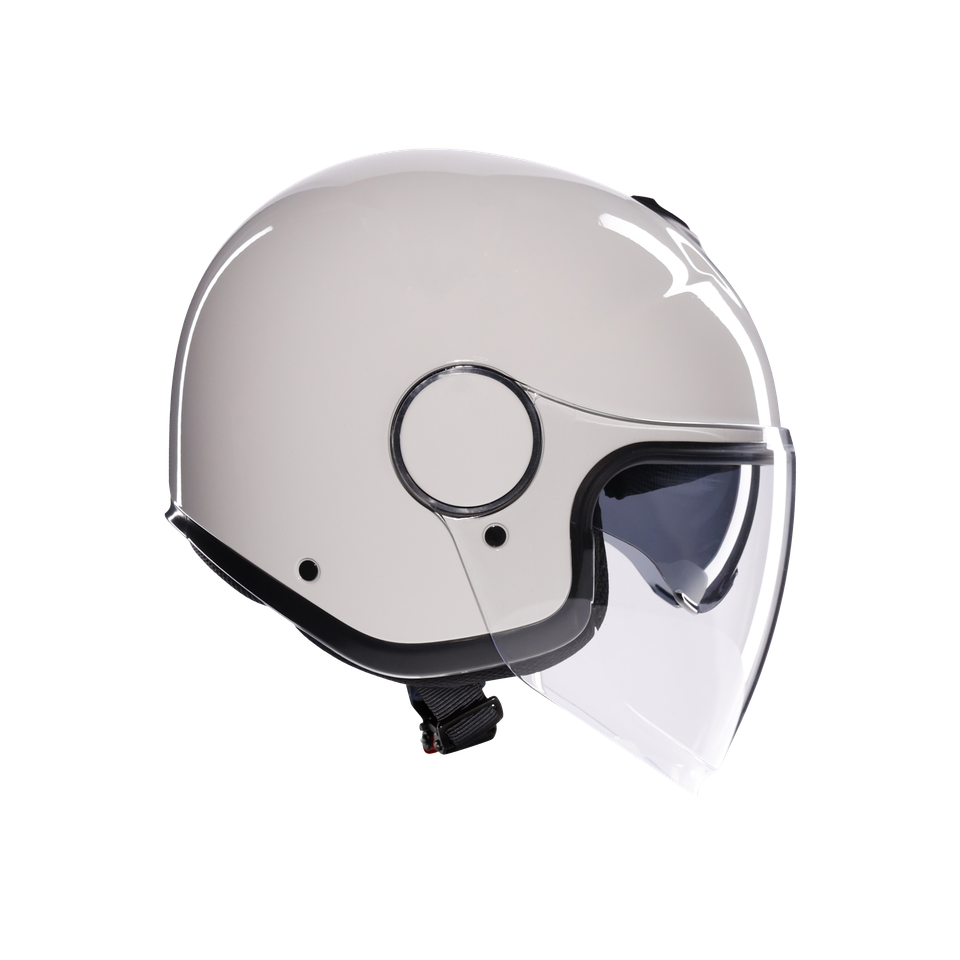 ETERES MONO MATERIA WHITE - MOTORBIKE OPEN FACE HELMET E2206