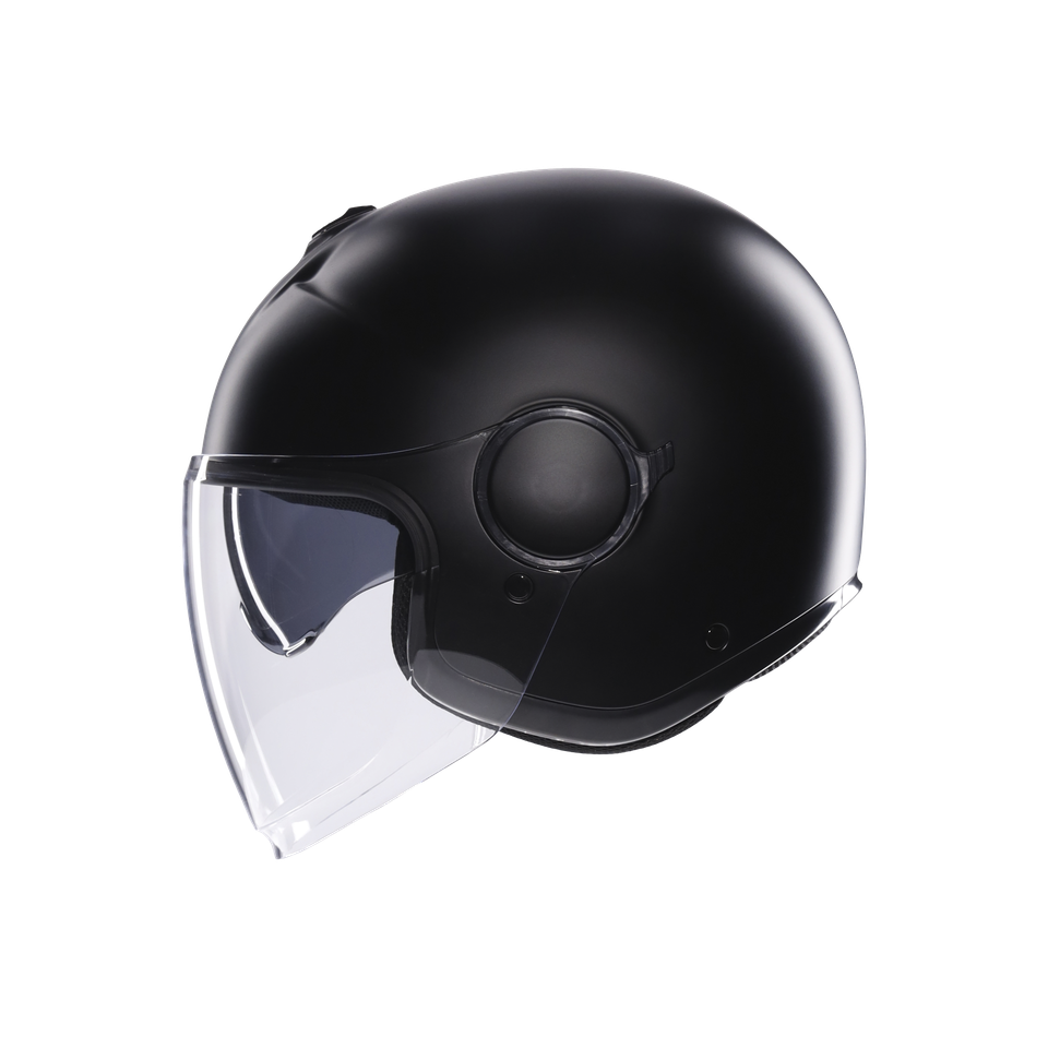 ETERES MONO MATT BLACK - MOTORBIKE OPEN FACE HELMET E2206