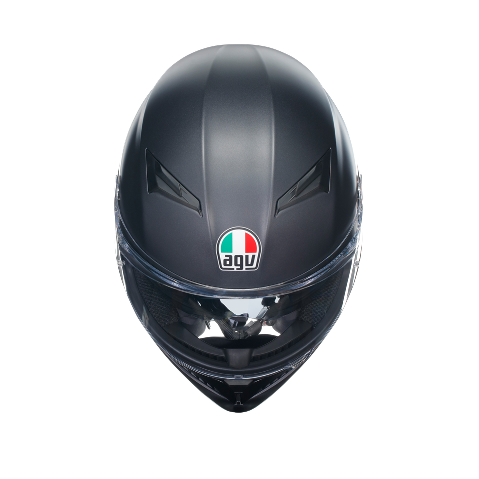 K3 MATT BLACK - MOTORBIKE FULL FACE HELMET E2206