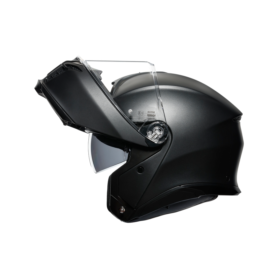 TOURMODULAR MATT BLACK - MOTORBIKE FLIP UP HELMET E2206