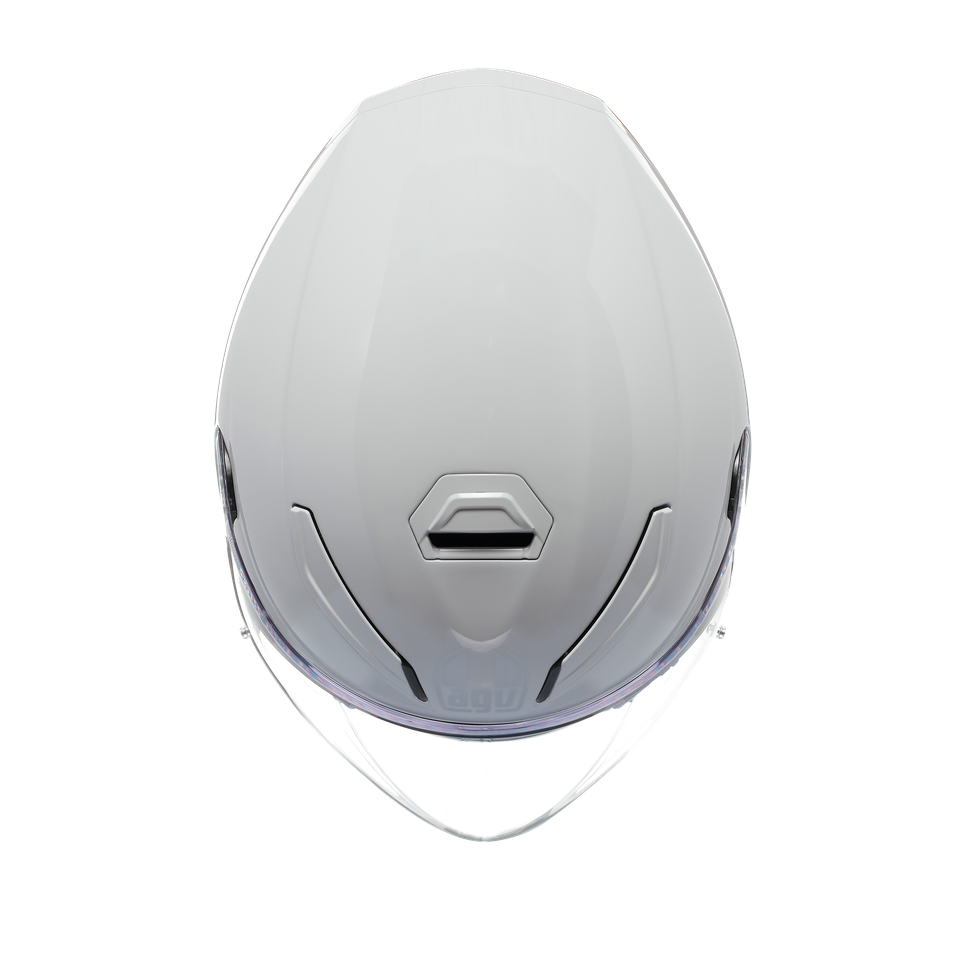 K5 JET EVO MONO STELVIO WHITE - MOTORBIKE OPEN FACE HELMET E2206