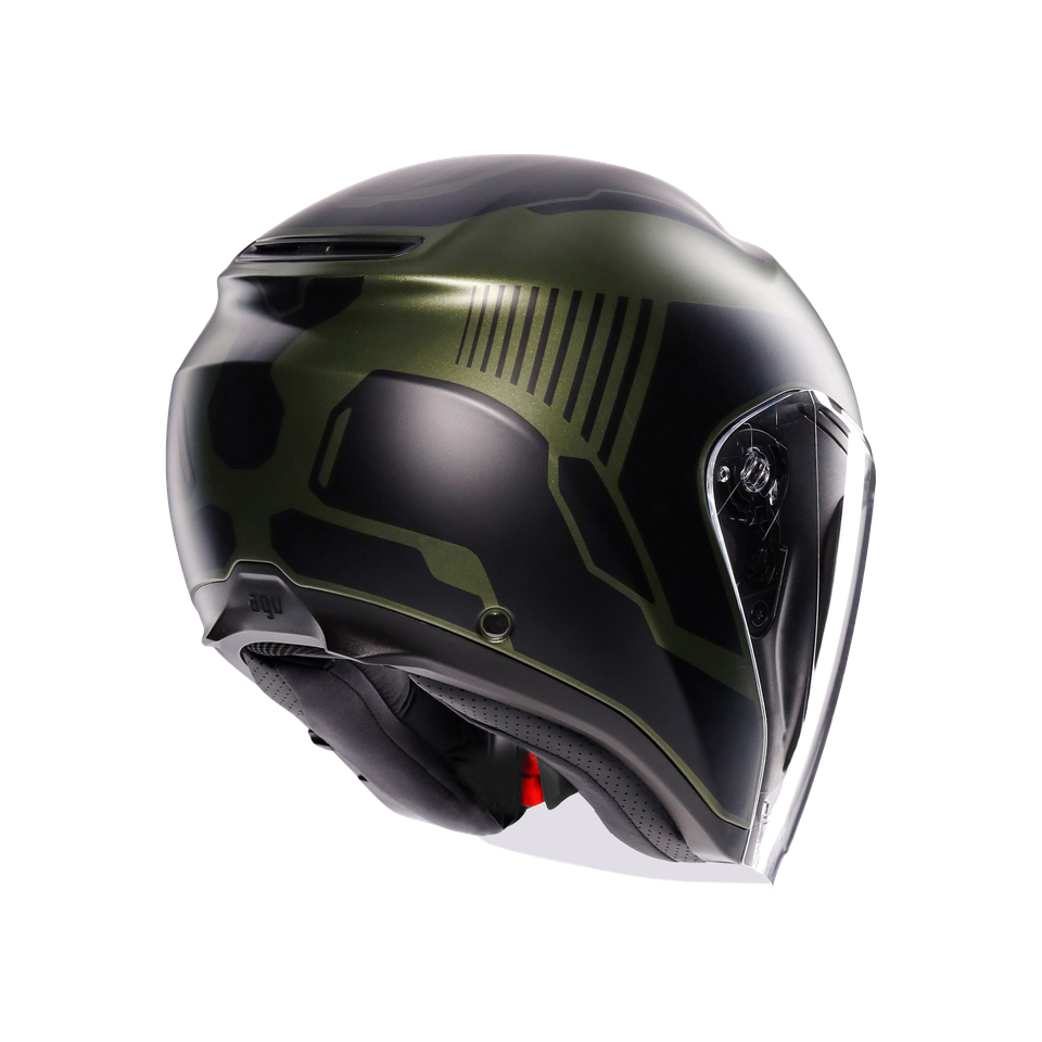 IRIDES SAKAI MATT GREEN/BLACK - MOTORBIKE OPEN FACE HELMET E2206