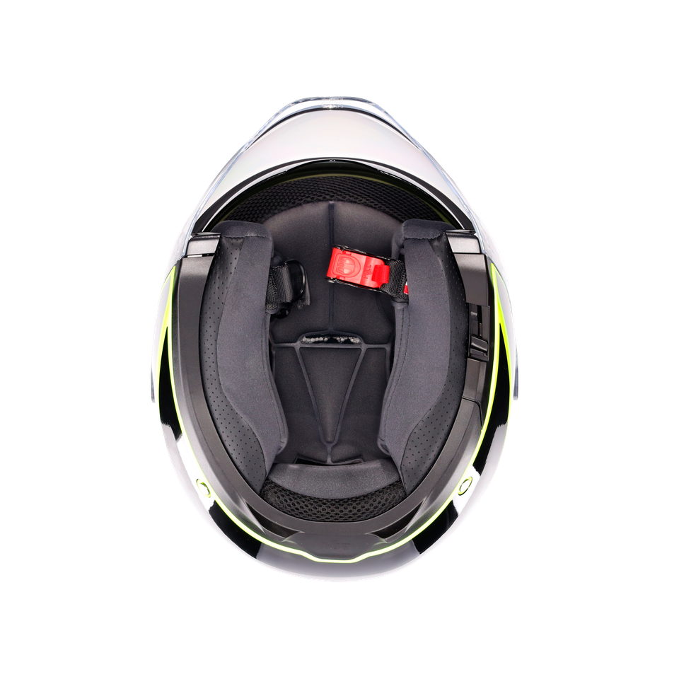 IRIDES DAVAO BLACK/GREY/YELLOW FLUO - MOTORBIKE OPEN FACE HELMET E2206