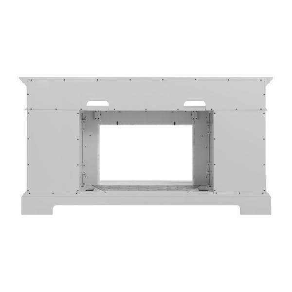 Parkbridge 68 in. Freestanding Electric Fireplace TV Stand in Light Gray with KD Insert
