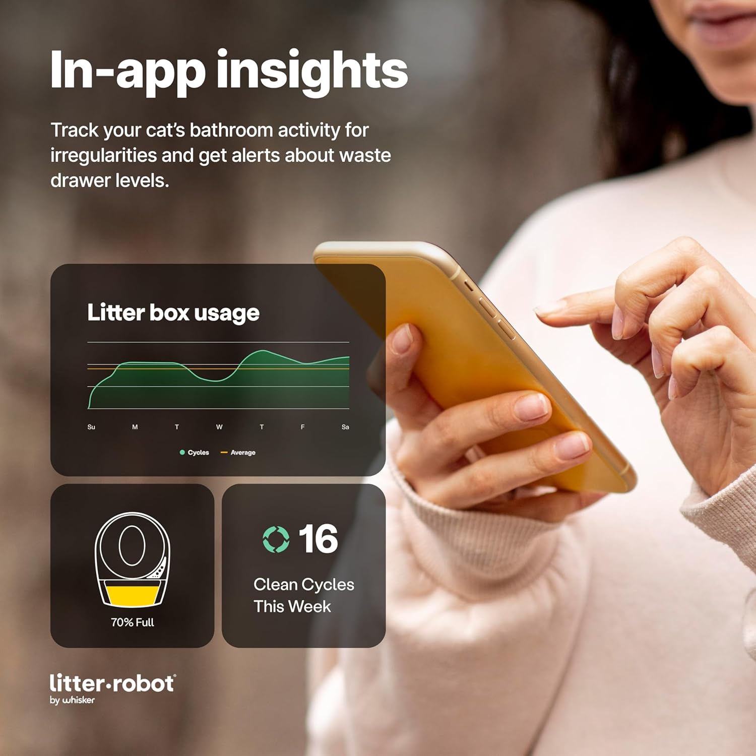 Litter-Robot 3 Connect Core Bundle by Whisker, Grey - Includes Automatic, Self-Cleaning Litter Box, LitterTrap Mat, Fence, Ramp, 25 Liners, 3 Carbon Filters