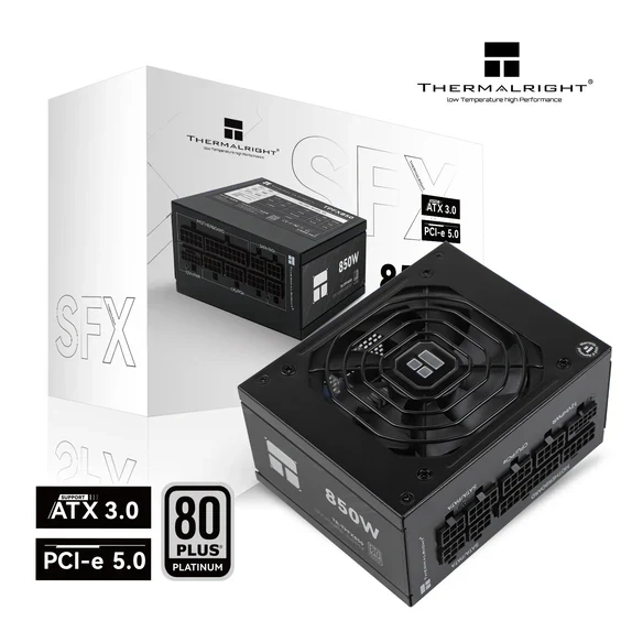 Thermalright TR-TPFX 850. 80+ Platinum modular PSU. SFX. Sort