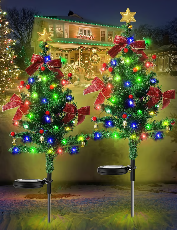 馃巹Solar Christmas Trees Lights Outdoor Decoration Waterproof - Online Shop