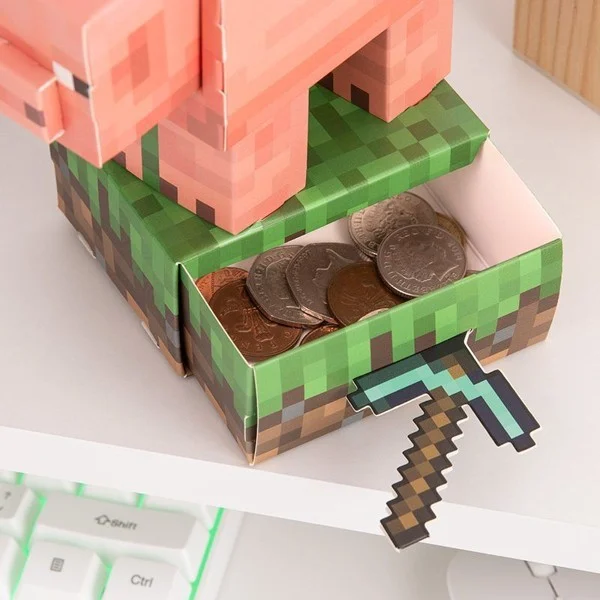 Minecraft Pig Byg din egen sparegris kit