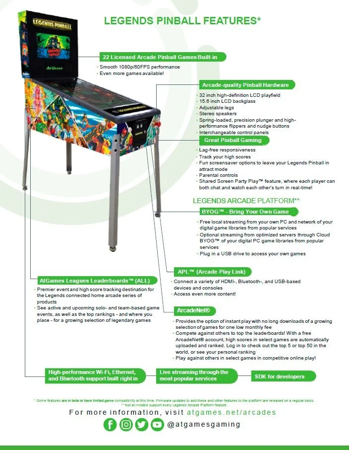 AtGames Legends Flipperautomat