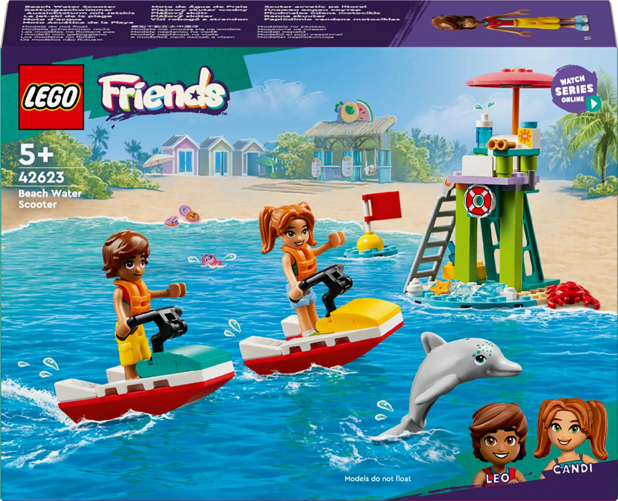 LEGO 42623 Friends Lifeguard Observation Tower with Jet Skis