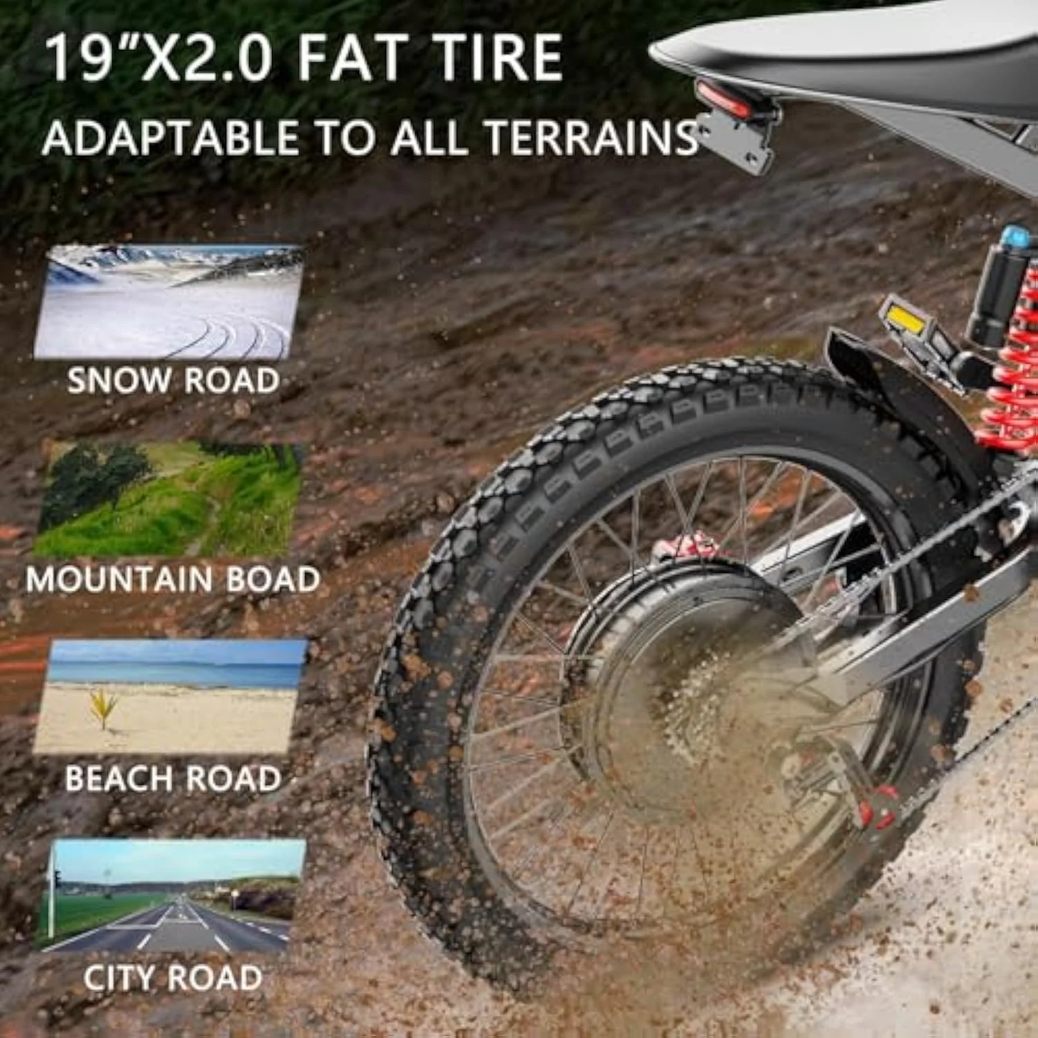 Freego X2PRO Electric Dirt Bike for Adults, Electric Motorcycle 6000W(Peak) Motor 60V 30Ah Battery, 7 Speed 28MPH Off Road Electric Bicycle, 19x2.75 Tire Full Suspension, Grey