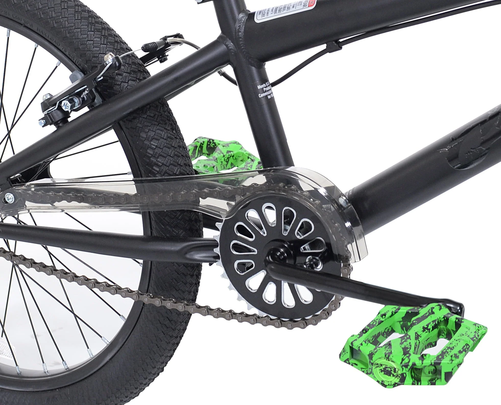 Kent 20 in. Chaos Boy's BMX Child Bicycle, Hydro Dip Matte Black