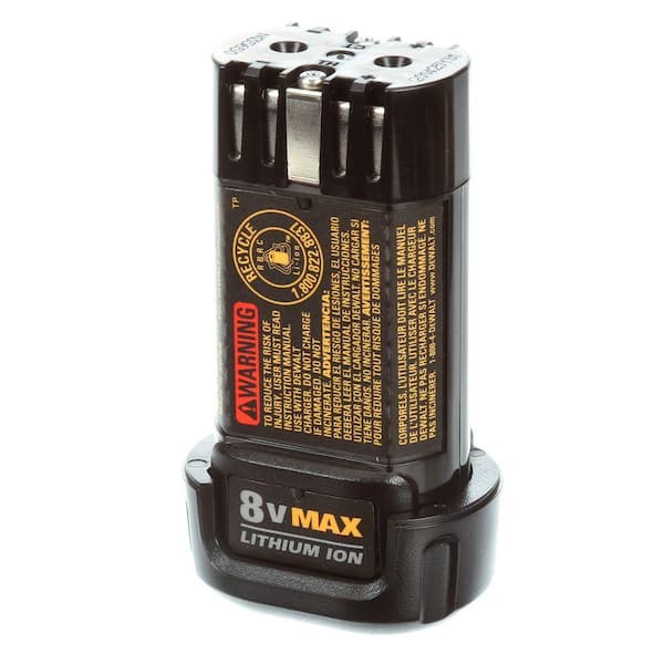 8V MAX Cordless Gyroscopic Screwdriver with Adjustable Handle, (2) 1.0Ah Batteries, Charger, and Bag