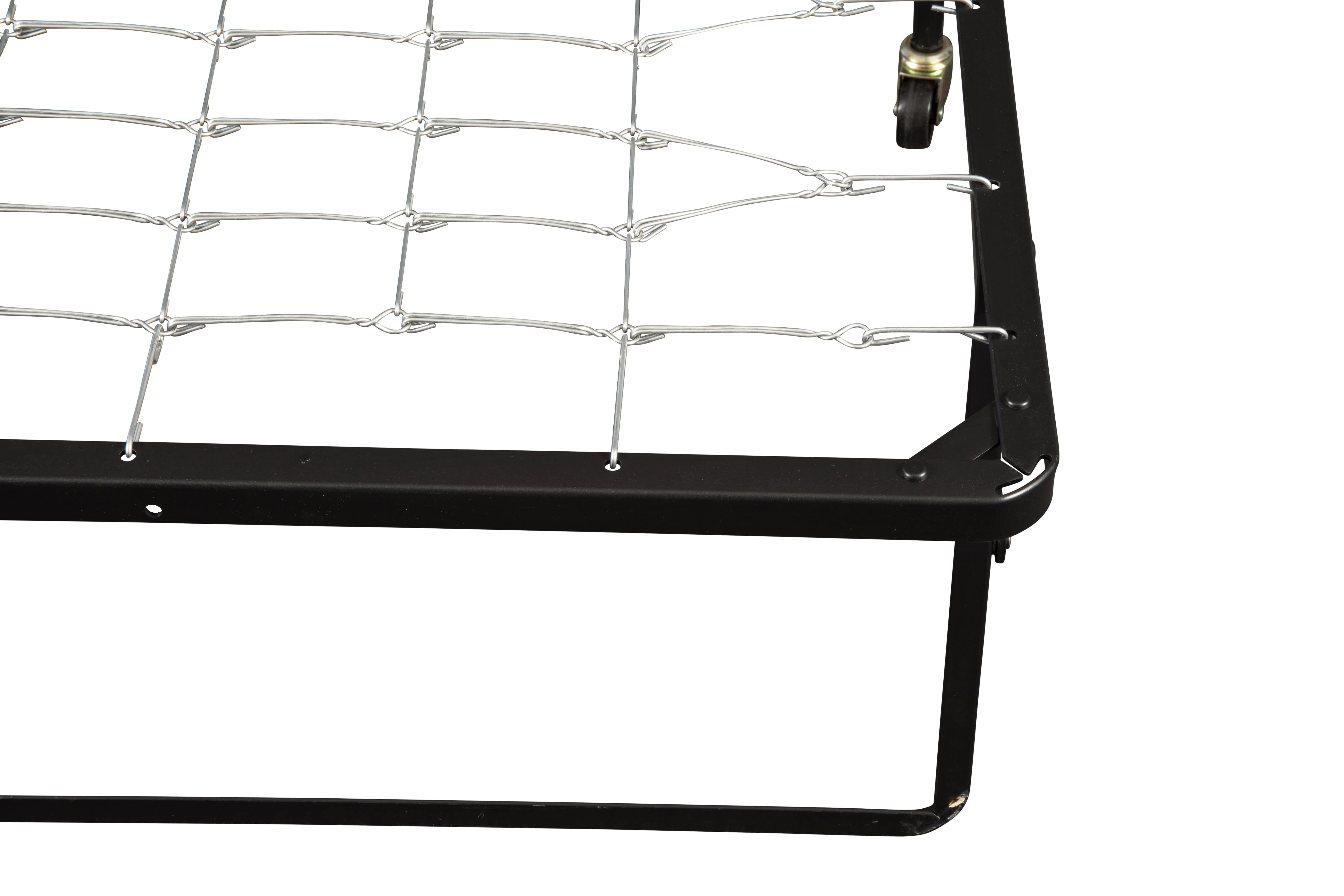 Hollywood Bed Frame Rollaway Bed Spring Mattress, Foldable with Wheels, Twin