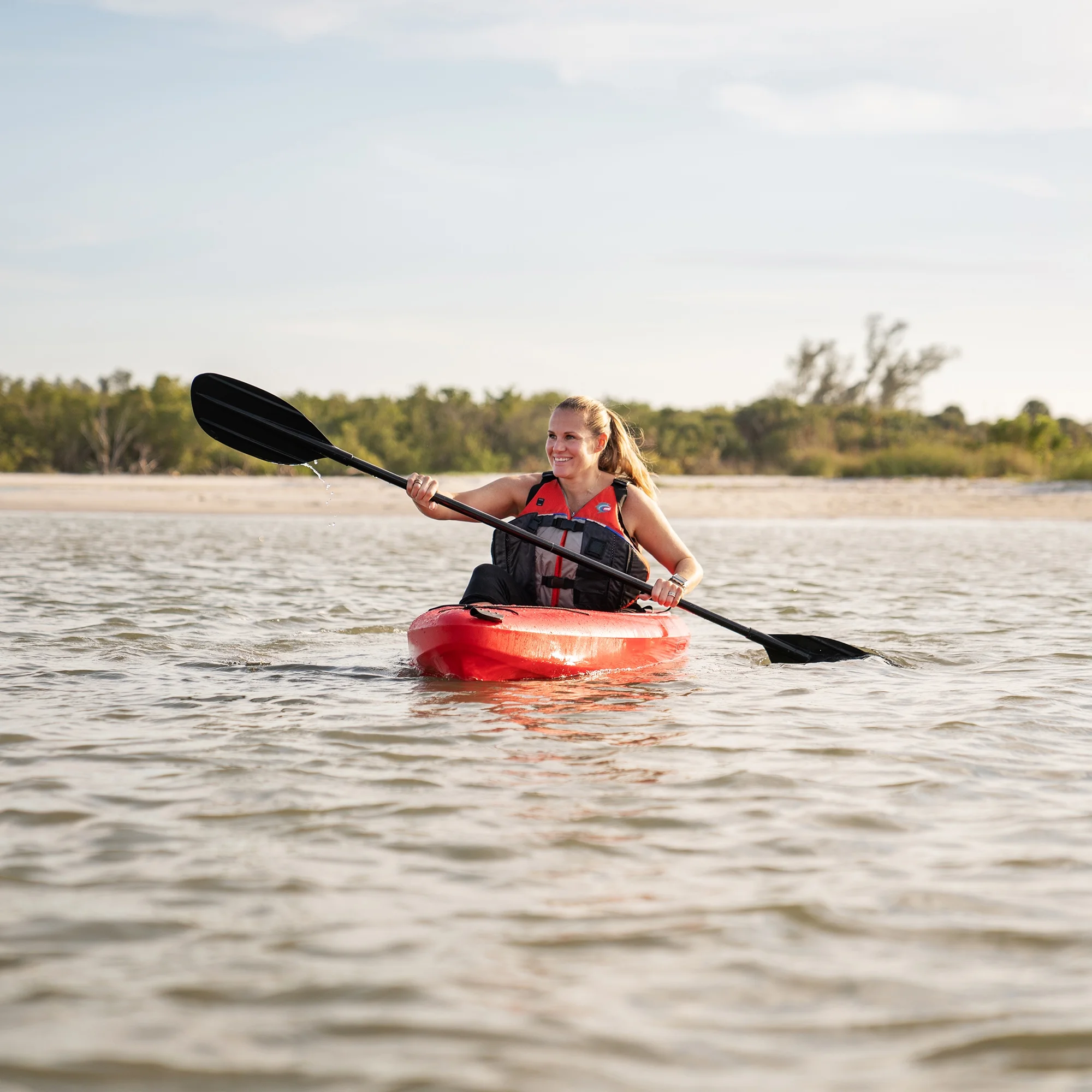 (2 pack) Lifetime Pacer 8 ft Sit-Inside Kayak, Fire Red *WP (91036)