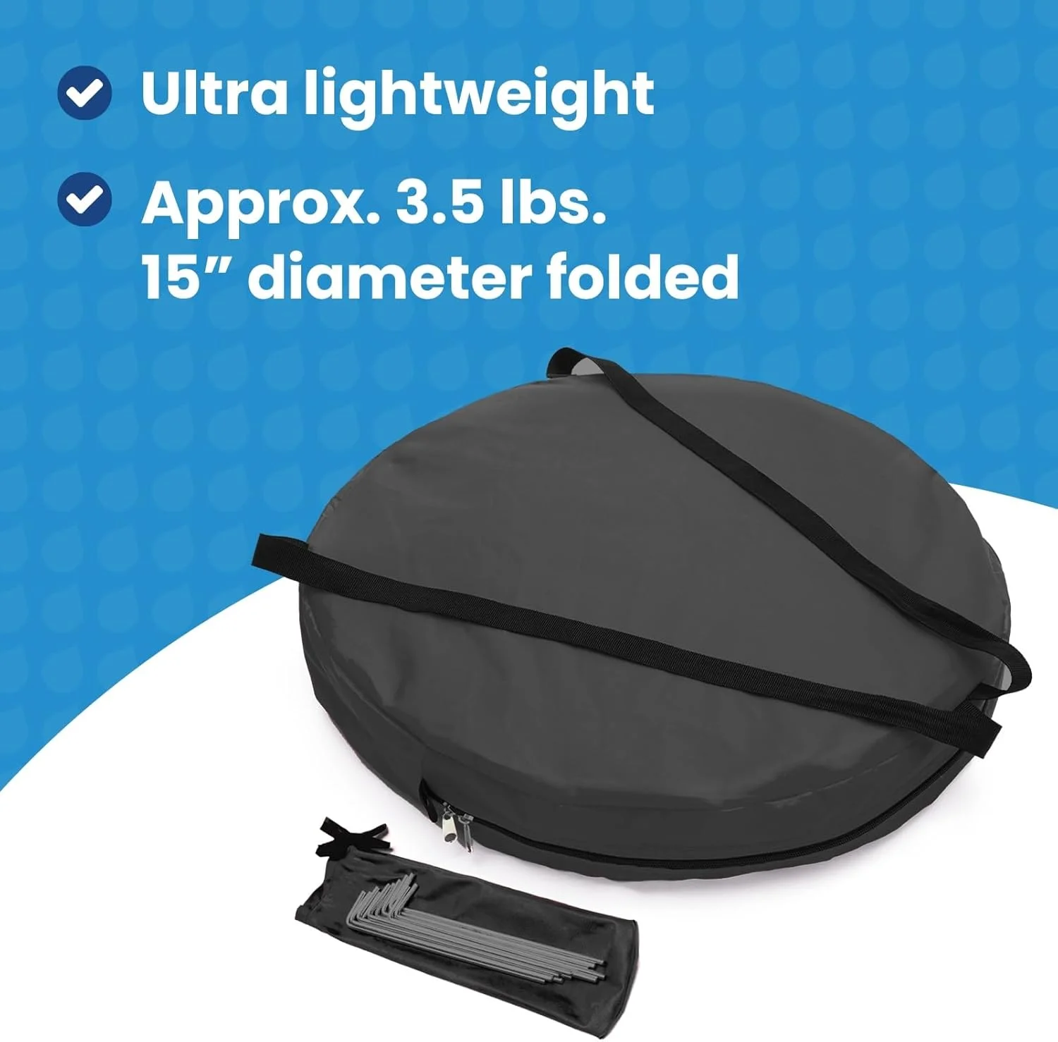 ®   WeatherPod ®   ChairPod ®   - 1 Person Wearable Pod for Wheelchairs, Folding Chairs, Camping Chairs, Offers Protection from The Wind, Rain, and Cold - Chair Tent for Sports