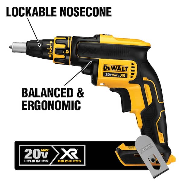 20V MAX XR Cordless Brushless Drywall Screw Gun (Tool Only)
