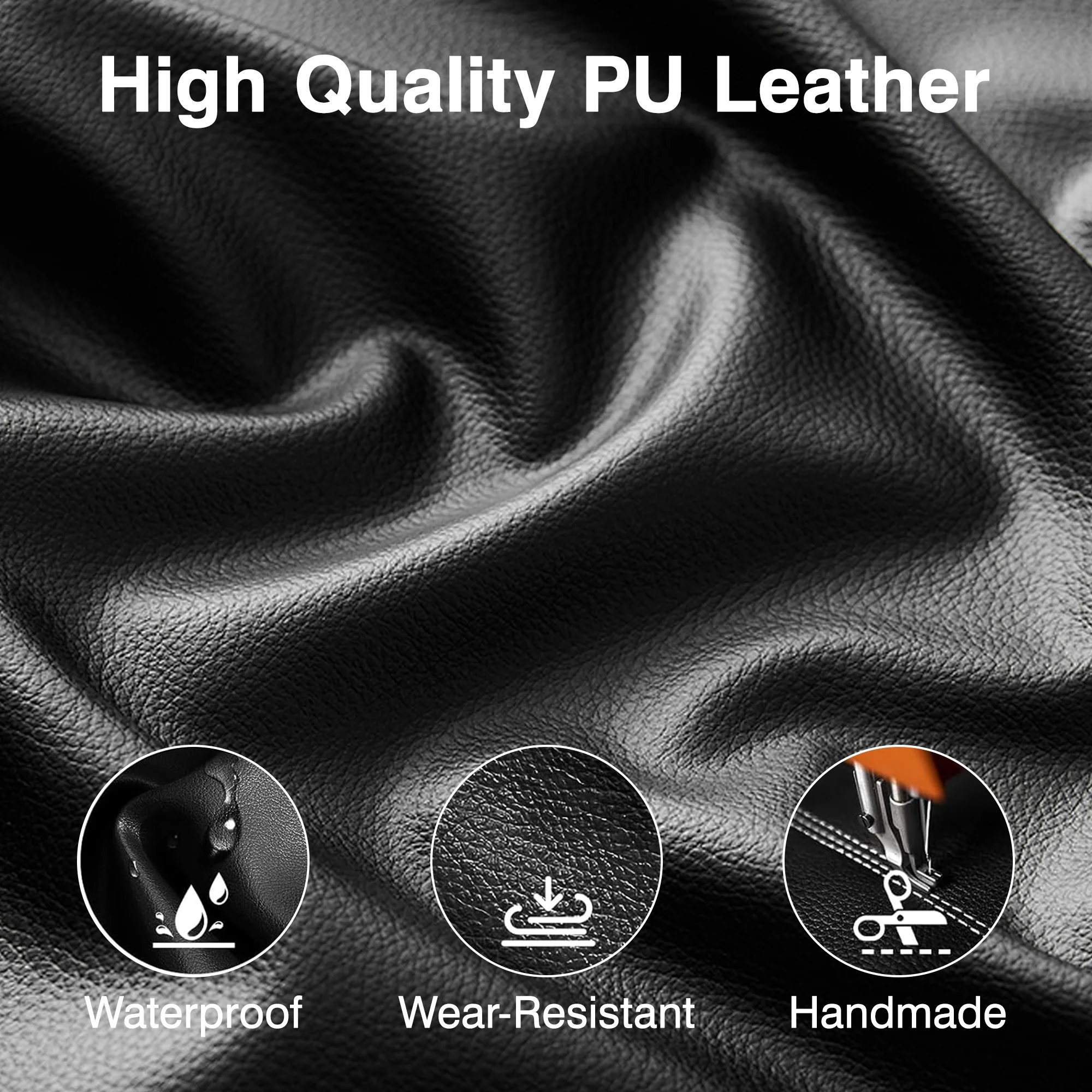 Primy Compact PU Leather Office Chair - Ergonomic Adjustable Height Computer Desk Chair with Flip-Up Armrests, Mid-Back Executive Swivel Chair on Wheels for Small Spaces & Petite Users, Black