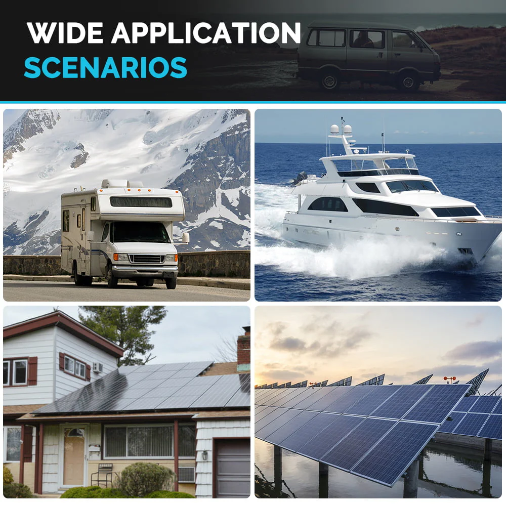 Renogy Deep Cycle AGM Battery 12 Volt 200Ah, 2000A Max Discharge Current, Safe Charge Most Home Appliances for RV, Solar, Marine, and off-grid Applications