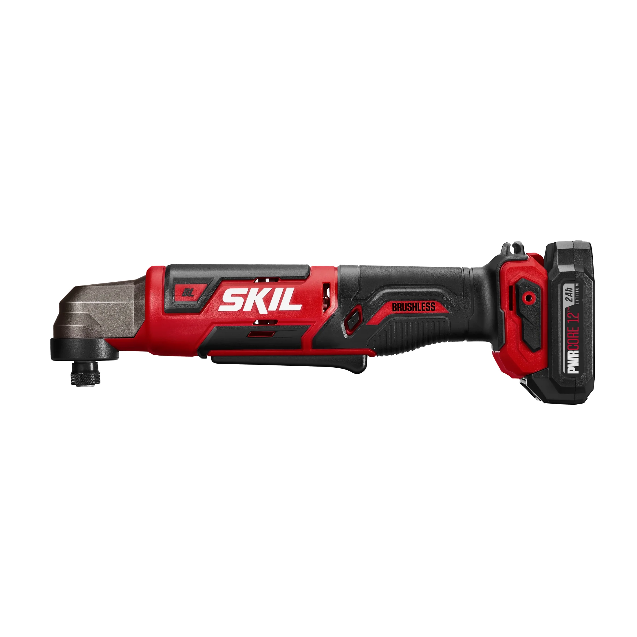 SKIL RI574502 12V Brushless 1/4'' Hex Right Angle Impact Driver Kit with 2.0Ah Battery & Charger