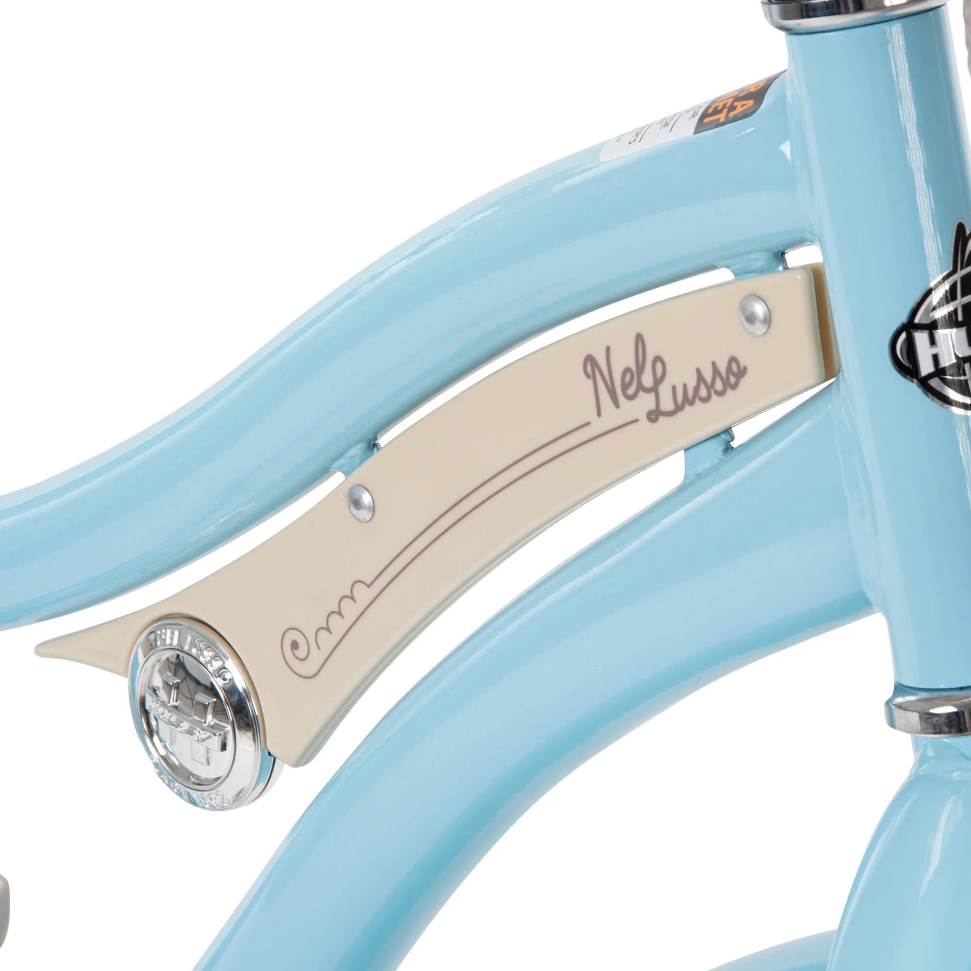 24 In. Girls Nel Lusso Women's Classic Beach Cruiser Bike, Light Blue