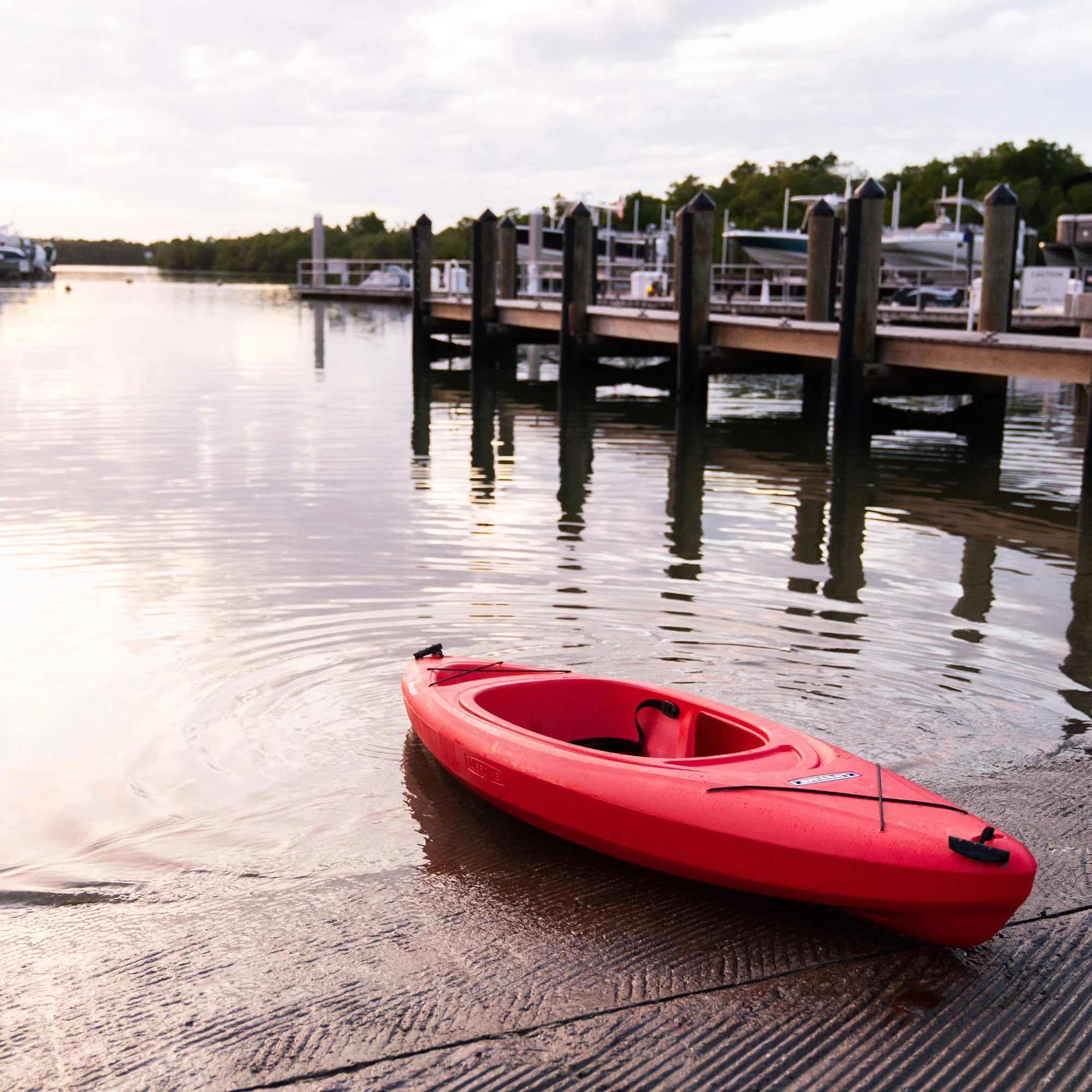 (2 pack) Lifetime Pacer 8 ft Sit-Inside Kayak, Fire Red *WP (91036)