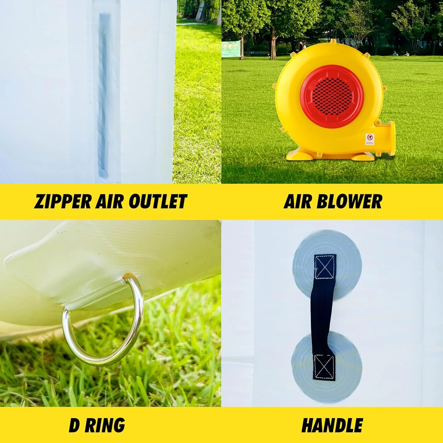 WARSUN 60 Person Large inflatable Party Tent with Disco Cube