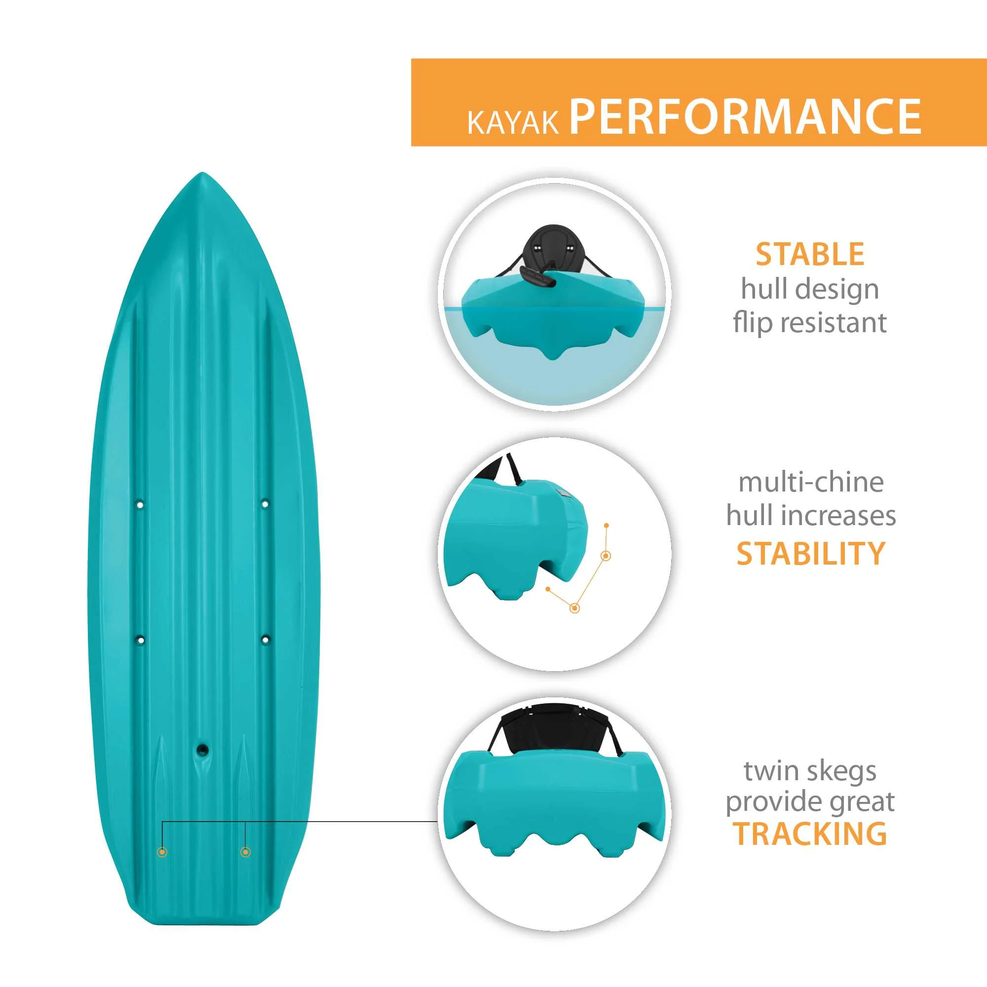 Lifetime Daylite 8 ft Sit-on-Top Kayak, Red (90775)