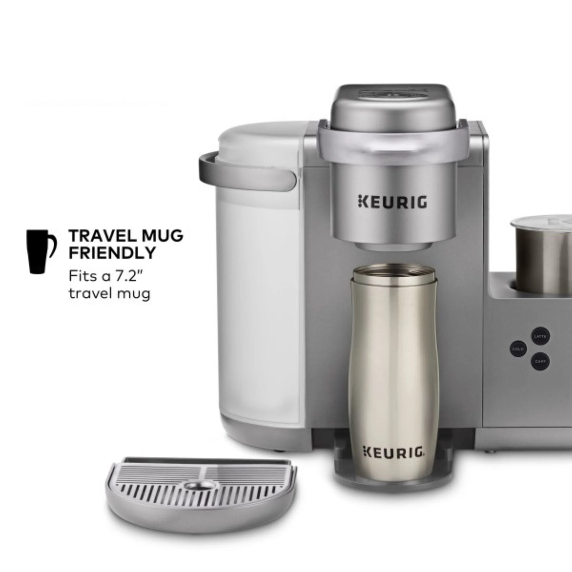 Keurig K-Cafe Single Serve K-Cup Coffee Maker, Latte Maker and Cappuccino Maker, Dark Charcoal