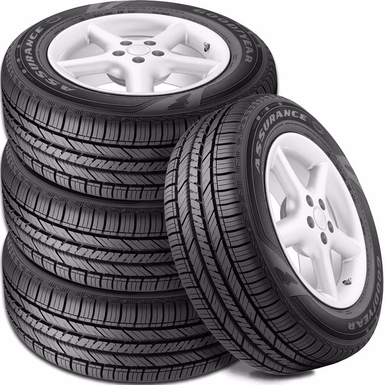 4 Goodyear Assurance Fuel Max P 225/55R17 95H All Season Fuel-Efficient A/S Tire 738828571 / 225/55/17 / 2255517