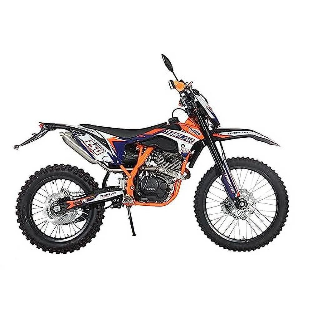 X-Pro Brand New Templar 250cc Zongshen Brand Engine Gas Dirt Bike Pit Bike with All Lights and 5-Speed Manual Transmission, Electric/Kick Start! Big 21