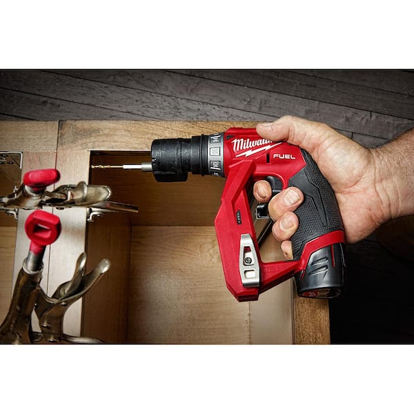 M12 FUEL 12V Lithium-Ion Brushless Cordless 4-in-1 Installation 3/8 in. Drill Driver Kit W/ M12 3/8 in. Ratchet