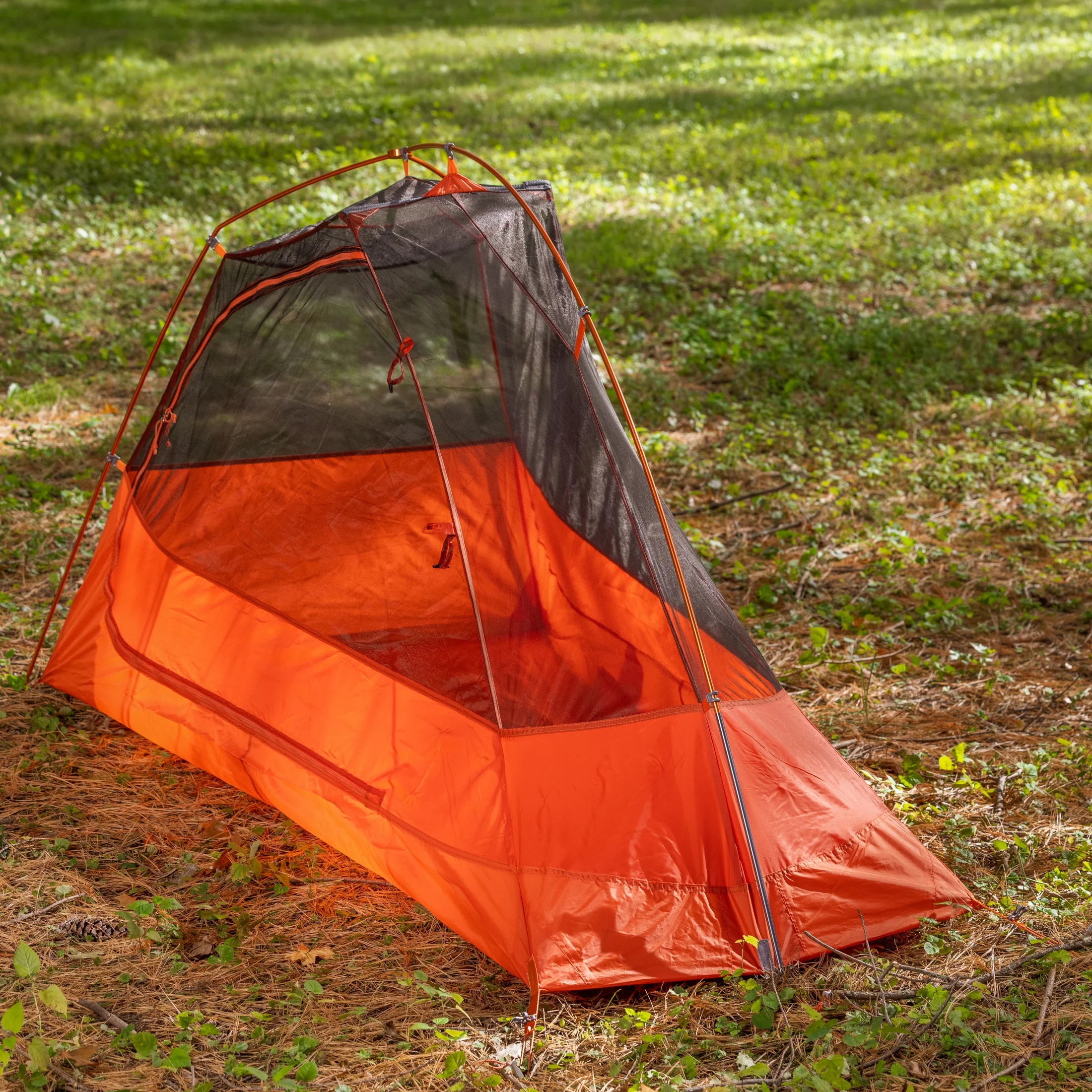 Ozark Trail 1-Person Lightweight Backpacking Tent, 82 in. x 51 in., 3.65 lb. Carry Weight, Orange